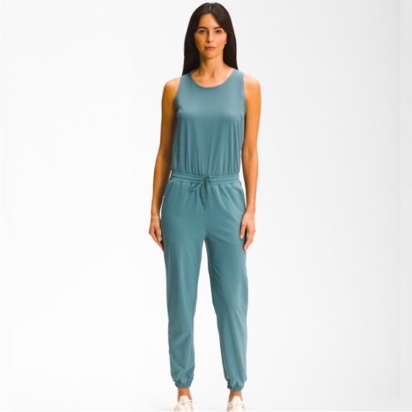 North Face Never Stop Wearing  Goblin Blue Jumpsuit  Size M - Picture 1 of 6